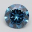 2.53 Ct. Fancy Vivid Blue Round Lab Grown Diamond