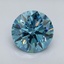 3.14 Ct. Fancy Vivid Blue Round Lab Grown Diamond