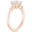 14K Rose Gold Gia Diamond Ring, smallside view