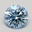 2.03 Ct. Fancy Intense Blue Round Lab Grown Diamond