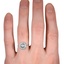 The Aeryn Ring, smallzoomed in top view on a hand