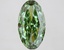 4.58 Ct. Fancy Vivid Green Oval Lab Grown Diamond