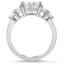 Five Stone Basket Diamond Ring, smallside view