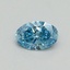 0.33 Ct. Fancy Vivid Blue Oval Lab Grown Diamond