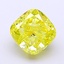 1.60 Ct. Fancy Vivid  Yellow Cushion Lab Grown Diamond