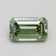 0.70 Ct. Fancy Intense Green Emerald Lab Grown Diamond