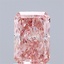 1.50 Ct. Fancy Vivid Pink Radiant Lab Grown Diamond