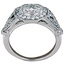 Split Shank Halo with Oval Diamond, smallside view