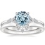 PT Aquamarine Nadia Diamond Bridal Set, smalltop view
