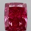 4.59 Ct. Fancy Vivid  Pink Cushion Lab Grown Diamond