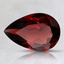 9x6.1mm Unheated Red Pear Garnet, smalltop view