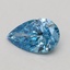 0.51 Ct. Fancy Vivid Blue Pear Lab Grown Diamond