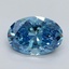 2.22 Ct. Fancy Vivid Malibu Blue Oval Lab Grown Diamond