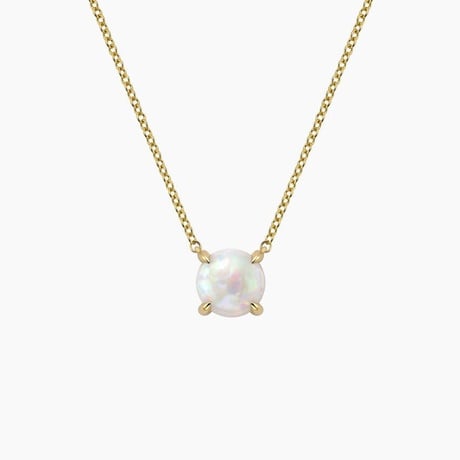 Opal Solitaire Pendant