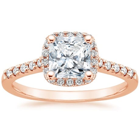 14K Rose Gold Odessa Diamond Ring (1/5 ct. tw.) with Sonora Diamond Ring (1/8 ct. tw.)