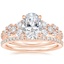 14K Rose Gold Tatiana Diamond Ring with Luxe Ballad Diamond Ring (1/4 ct. tw.)