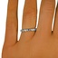 The Enye Ring, smalltop view on a hand