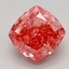 3.20 Ct. Fancy Vivid Pink Cushion Lab Grown Diamond