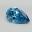 5.15 Ct. Fancy Vivid Blue Pear Lab Grown Diamond