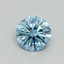 0.53 Ct. Fancy Vivid Blue Round Lab Grown Diamond