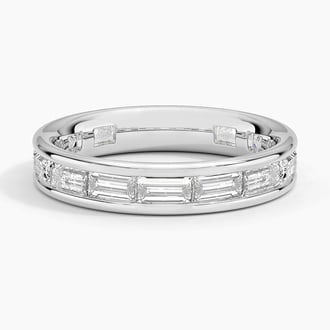 Kelly Baguette Eternity Lab Diamond Ring in Platinum