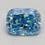 2.50 Ct. Fancy Vivid Blue Cushion Lab Grown Diamond