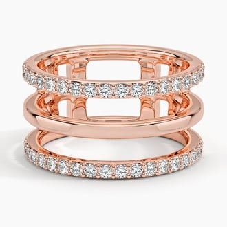 Abierta Triple Band Diamond Ring (1/2 ct. tw.)