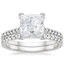 18KW Moissanite Sonora Diamond Bridal Set (1/4 ct. tw.), smalltop view