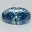 2.15 Ct. Fancy Vivid Blue Oval Lab Grown Diamond