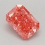 0.72 Ct. Fancy Vivid Pink Radiant Lab Grown Diamond