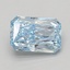 1.58 Ct. Fancy Vivid Blue Radiant Lab Grown Diamond