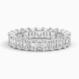 Emerald Eternity Diamond Ring (3 ct. tw.) in Platinum