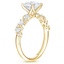 18K Yellow Gold Olivetta Diamond Ring, smallside view