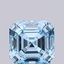 1.09 Ct. Fancy Vivid Blue Asscher Lab Grown Diamond