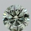 1.38 Ct. Fancy Vivid  Green Round Lab Grown Diamond