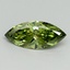 1.01 Ct. Fancy Vivid Green Marquise Lab Grown Diamond