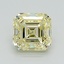 1.06 Ct. Fancy Light Yellow Asscher Lab Grown Diamond
