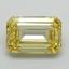 5.01 Ct. Fancy Intense Yellow Emerald Lab Grown Diamond