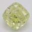 1.04 Ct. Fancy Intense Yellow Cushion Diamond