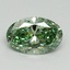 1.58 Ct. Fancy Vivid Green Oval Lab Grown Diamond