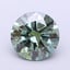 1.51 Ct. Fancy Vivid  Green Round Lab Grown Diamond