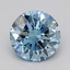 1.03 Ct. Fancy Vivid  Blue Round Lab Grown Diamond