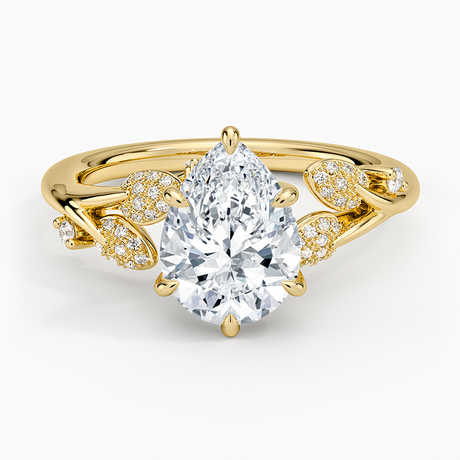 18K Yellow Gold Canopy Diamond Ring