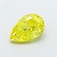1.75 Ct. Fancy Vivid  Yellow Pear Lab Grown Diamond