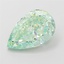 2.87 Ct. Fancy Vivid  Green Pear Lab Grown Diamond
