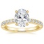 18K Yellow Gold Heritage Diamond Ring (1/3 ct. tw.), smalltop view
