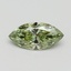 1.00 Ct. Fancy Vivid Green Marquise Lab Grown Diamond