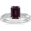 Platinum Petite Twisted Vine Hidden Halo Diamond Ring with Luxe Ballad Diamond Ring (1/4 ct. tw.)