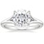 18K White Gold Reverie Solitaire Ring, smalltop view