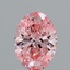 1.55 Ct. Fancy Vivid Pink Oval Lab Grown Diamond